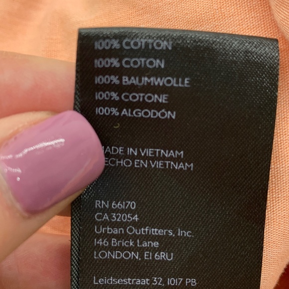 BDG Urban Outfitters Cut-Off Carpenter Shorts Washed Coral Sz 32 - Picture 9 of 12